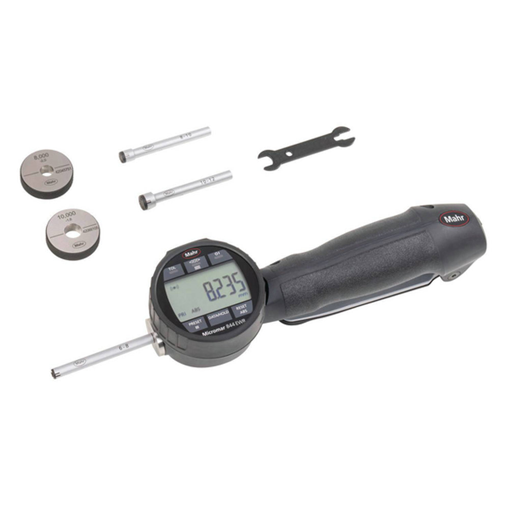 Mahr 4192240 - 844 EWR Digital Lever Bore gauge, 3-Point Contact, Range 6-12mm / 0.25-0.4725", Resolution 0.001mm / 0.00005" with Data Output