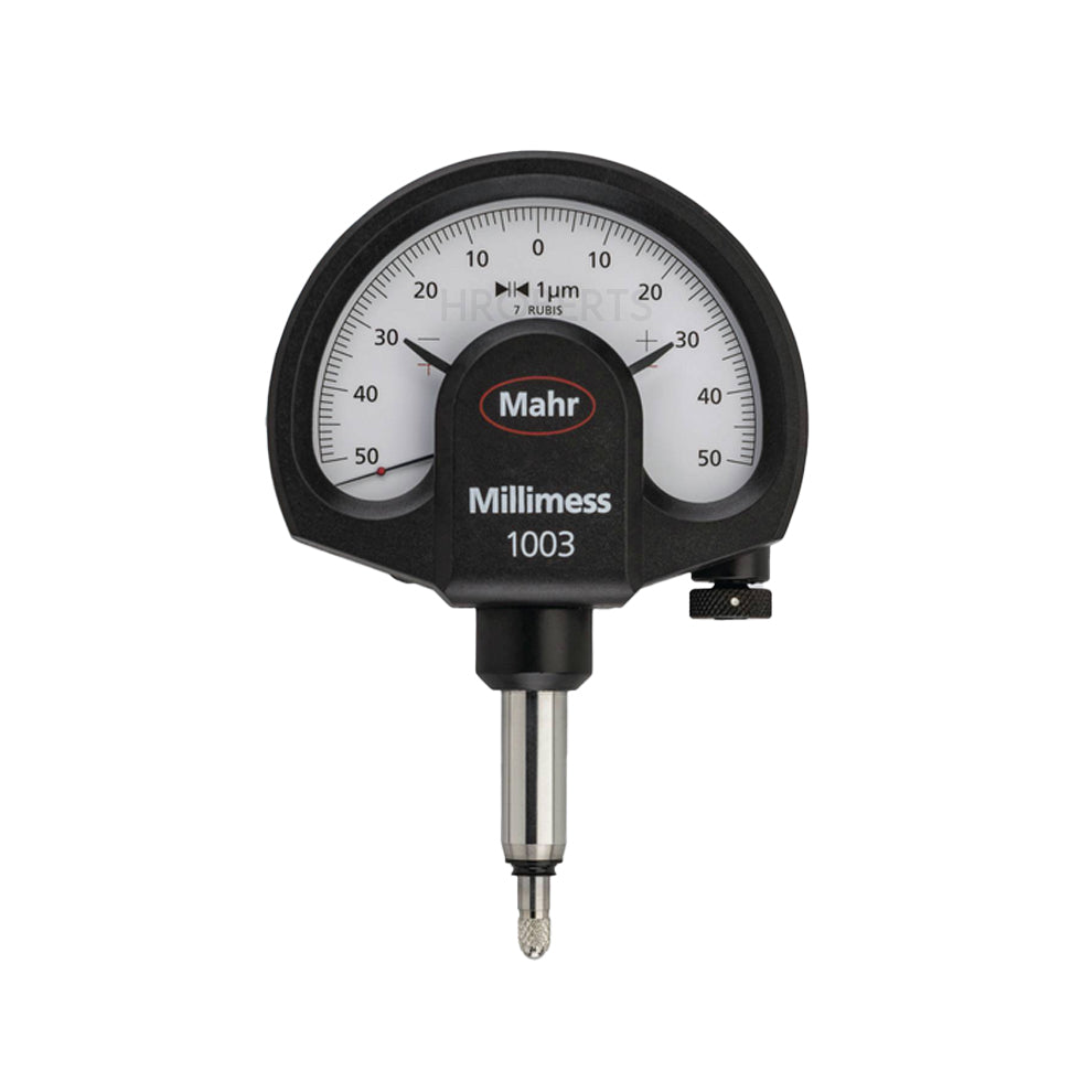 Mahr 4334103 Millimess 1003 Dial Comparator, Graduation 0.001mm, Range ± 50 µm, Scale 50-0-50