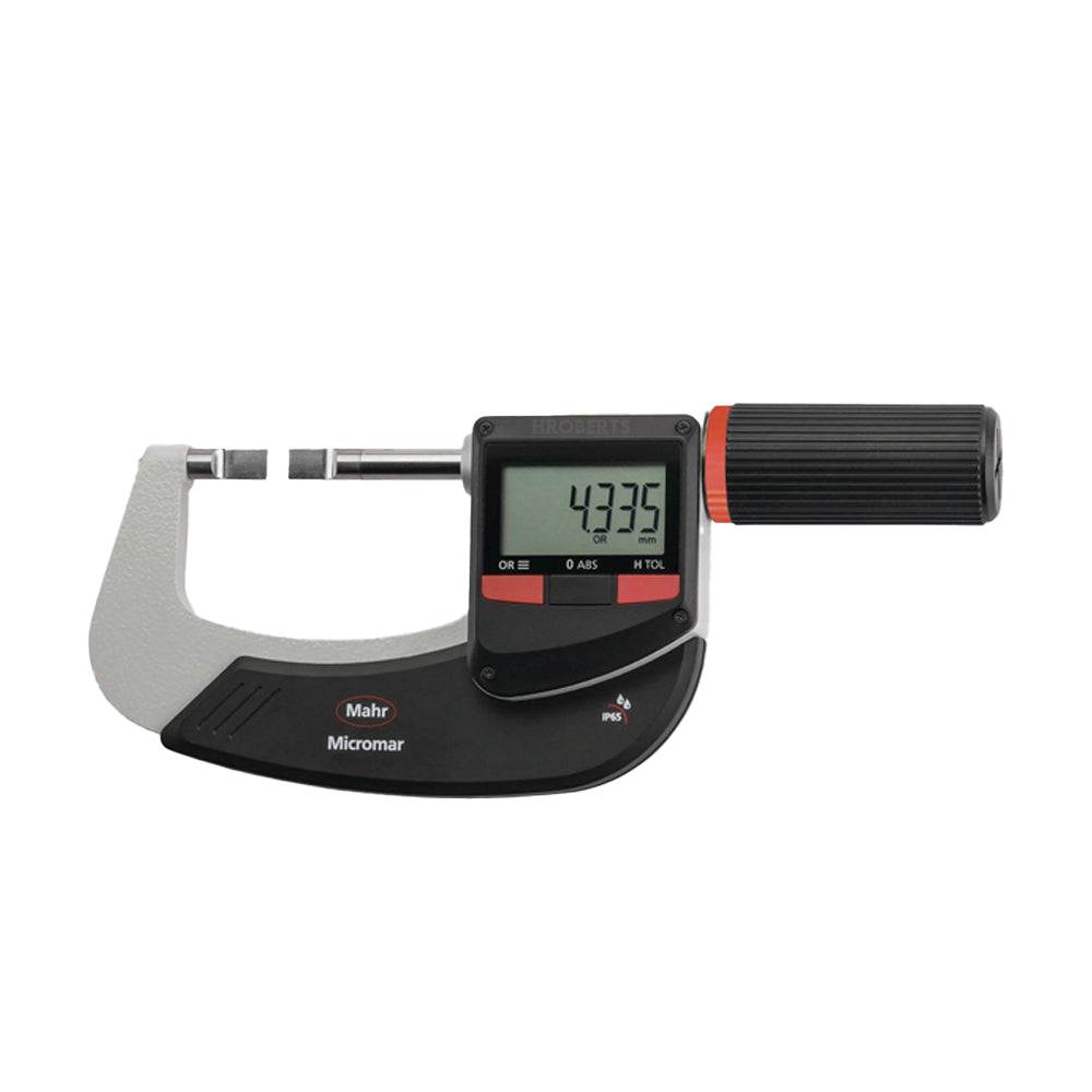 Mahr 4157141 Micromar 40 EWRi-S Digital Blade Micrometer, IP65, Range 0-25mm / 0-1", Graduation 0.001mm / 0.00005", With intergrated Wireless Data Output