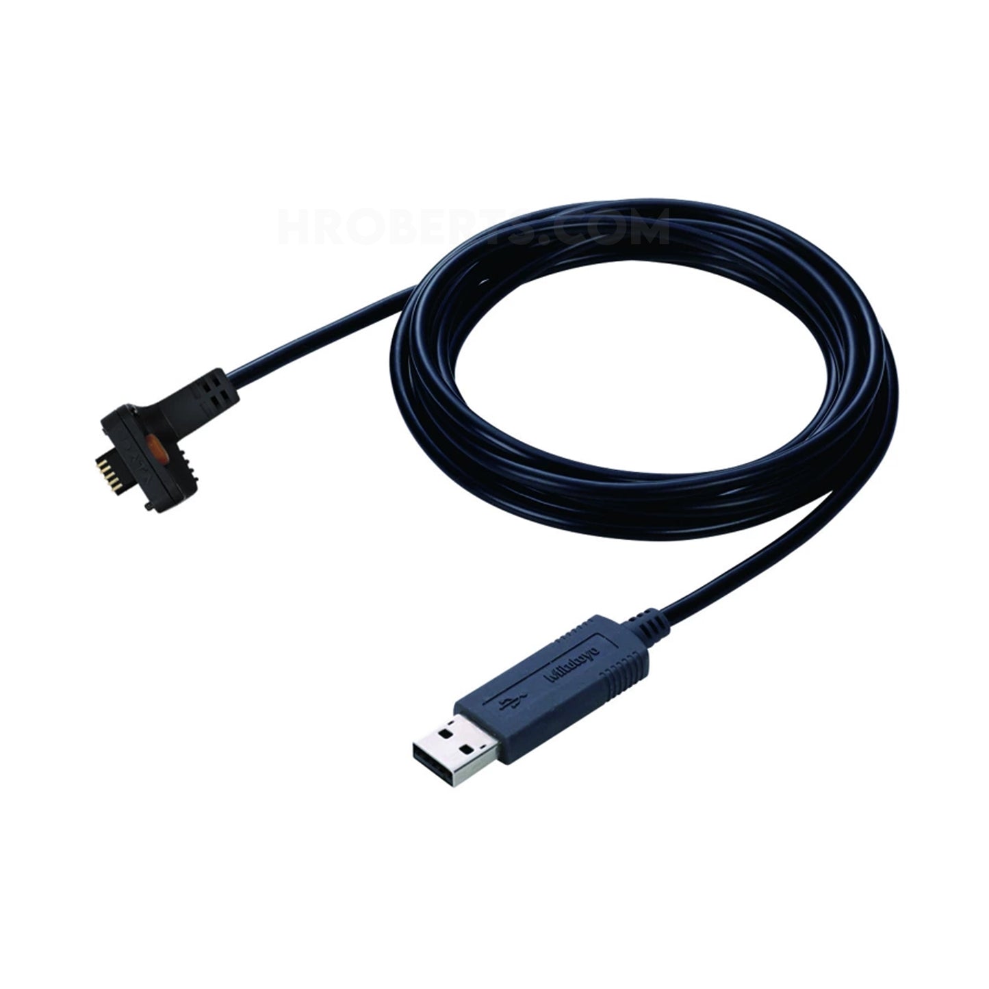 Mitutoyo 06AFM380A USB Input Tool Direct Cable Straight with Data Pushbutton e.g. for IP67 ABSOLUTE Digimatic Caliper, Length 2 Metre