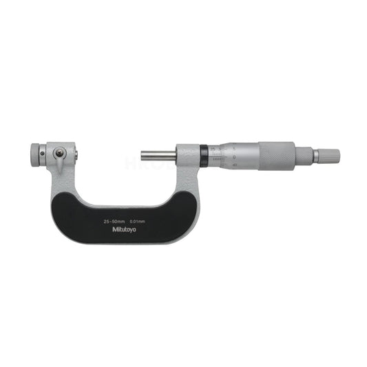 Mitutoyo 116-102-10 Interchangeable Anvil Universal Micrometer, Range 25-50mm, Graduation 0.01mm
