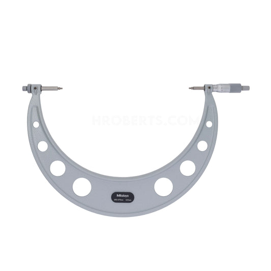 Mitutoyo 124-183 Interchangeable Anvil Gear Tooth Micrometer, Range 250-275mm, Graduation 0.01mm