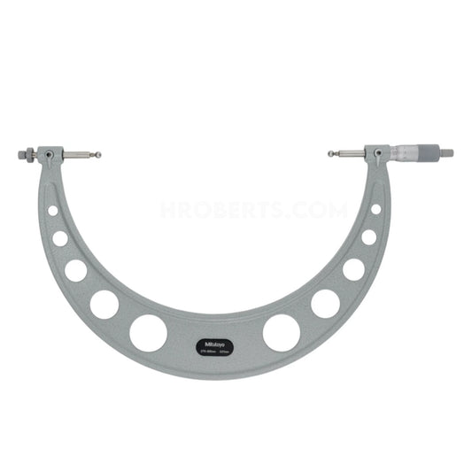 Mitutoyo 124-195 Interchangeable Anvil Gear Tooth Micrometer, Range 275-300mm, Graduation 0.01mm