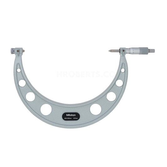 Mitutoyo 126-133 Interchangeable Anvil Screw Thread Micrometer, Range 200-225mm, Graduation 0.01mm