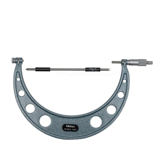 Mitutoyo 126-134 Interchangeable Anvil Screw Thread Micrometer, Range 225-250mm, Graduation 0.01mm