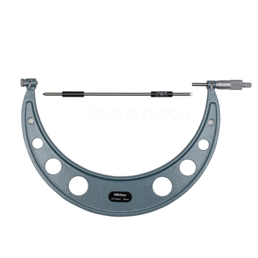 Mitutoyo 126-136 Interchangeable Anvil Screw Thread Micrometer, Range 275-300mm, Graduation 0.01mm
