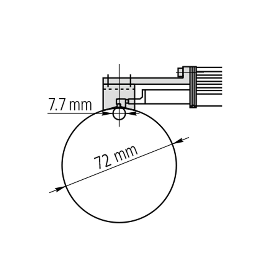 Mitutoyo 12AAE644 V-type adapter