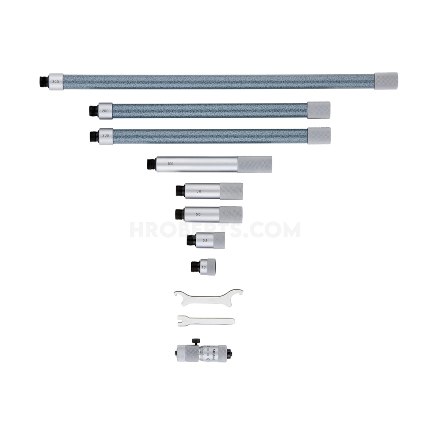 Mitutoyo 137-209 Extension Tube Inside Micrometer, Range 50-1000mm, Graduation 0.01mm