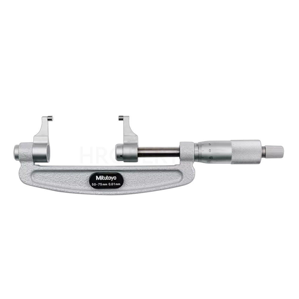 Mitutoyo 143-103 Caliper Jaw Type Micrometer, Range 50-75mm, Graduation 0.01mm