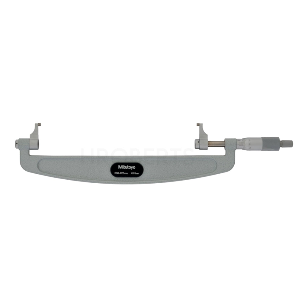 Mitutoyo 143-109 Caliper Jaw Type Micrometer, Range 200-225mm, Graduation 0.01mm