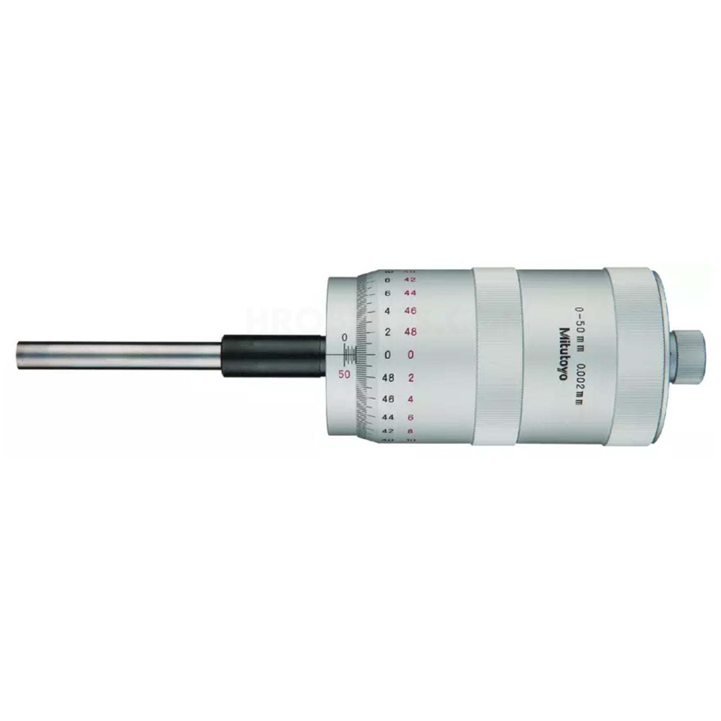 Mitutoyo 152-380 Large Diameter Thimble Micrometer Head, Range 0-50mm, Graduation 0.002mm