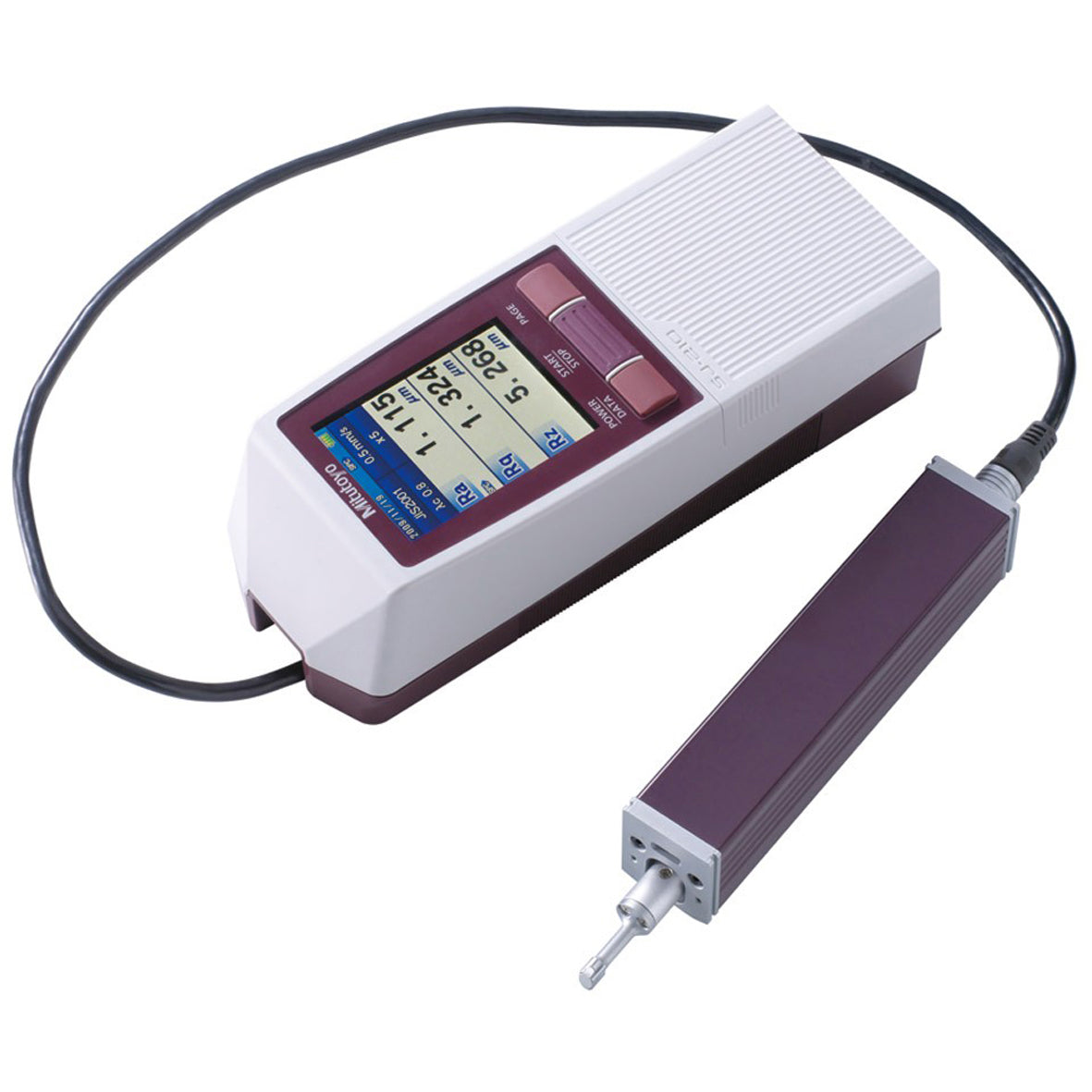 Mitutoyo 178-561-02E SJ-210 Portable Surface Roughness Tester, Imperial / Metric, Measuring Range 16mm, Resolution 0.001µm, Drive Unit Standard, Stylus Tip Angle 90°, Radius 5μm