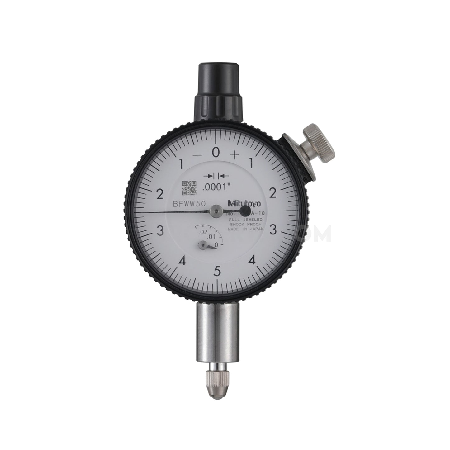 Mitutoyo 1803A-10 Dial Indicator, Graduation 0.0001", Range 0.25", Scale 0-5-0, Bezel Diameter 1.57"