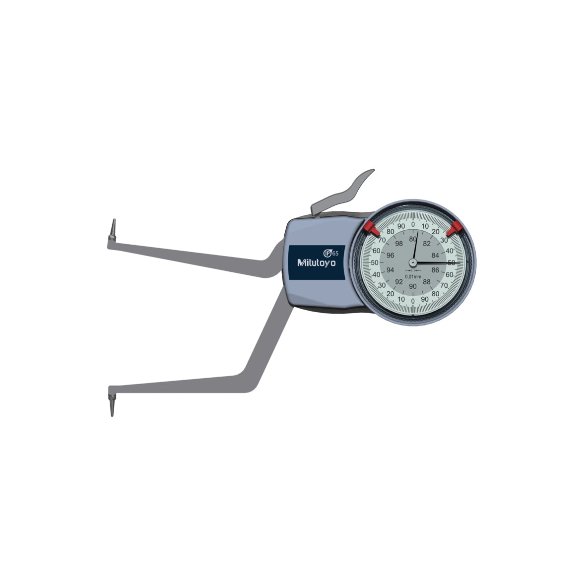 Mitutoyo 209-309 Inside Dial Caliper Gauge, Range 80-100mm, Graduation 0.01mm