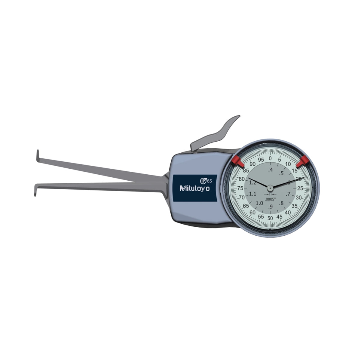 Mitutoyo 209-352 Inside Dial Caliper Gauge, Range 0.4-1.2", Graduation 0.0005"