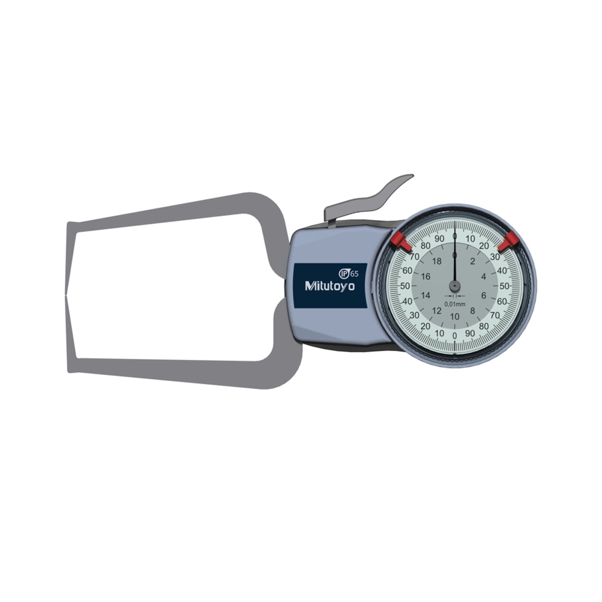 Mitutoyo 209-405 Outside Dial Caliper Gauge, Range 0-20mm, Graduation 0.01mm