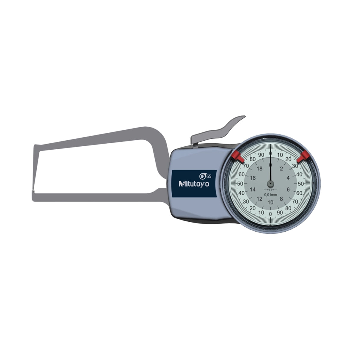 Mitutoyo 209-406 Outside Dial Caliper Gauge, Range 0-20mm, Graduation 0.01mm