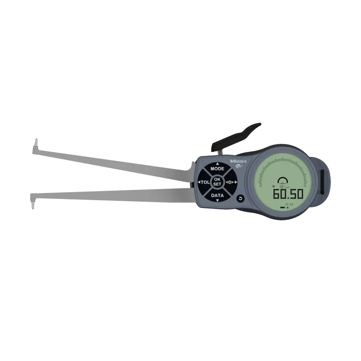 Mitutoyo 209-946 Digimatic Digital Inside Caliper Gauge, Range 30-60mm, Resolution 0.001mm, 0.002mm, 0.005mm,0.01mm, 0.02mm, 0.05mm