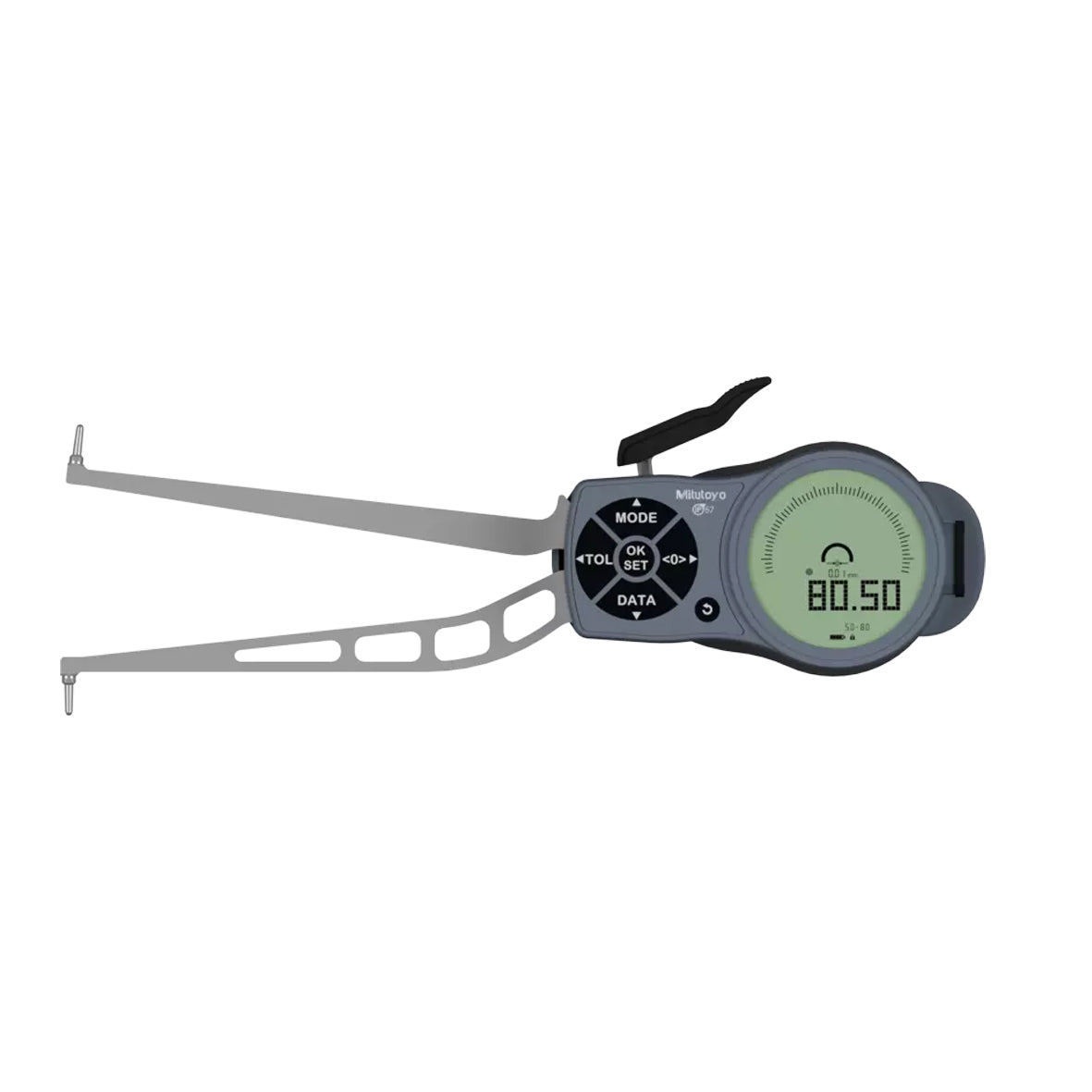 Mitutoyo 209-947 Digimatic Digital Inside Caliper Gauge, Range 50-80mm, Resolution 0.001mm, 0.002mm, 0.005mm,0.01mm, 0.02mm, 0.05mm