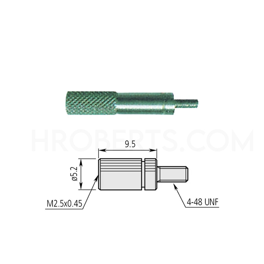 Mitutoyo 21AAA011 Adapter, External 4-48UNF to Internal M2.2x0.45