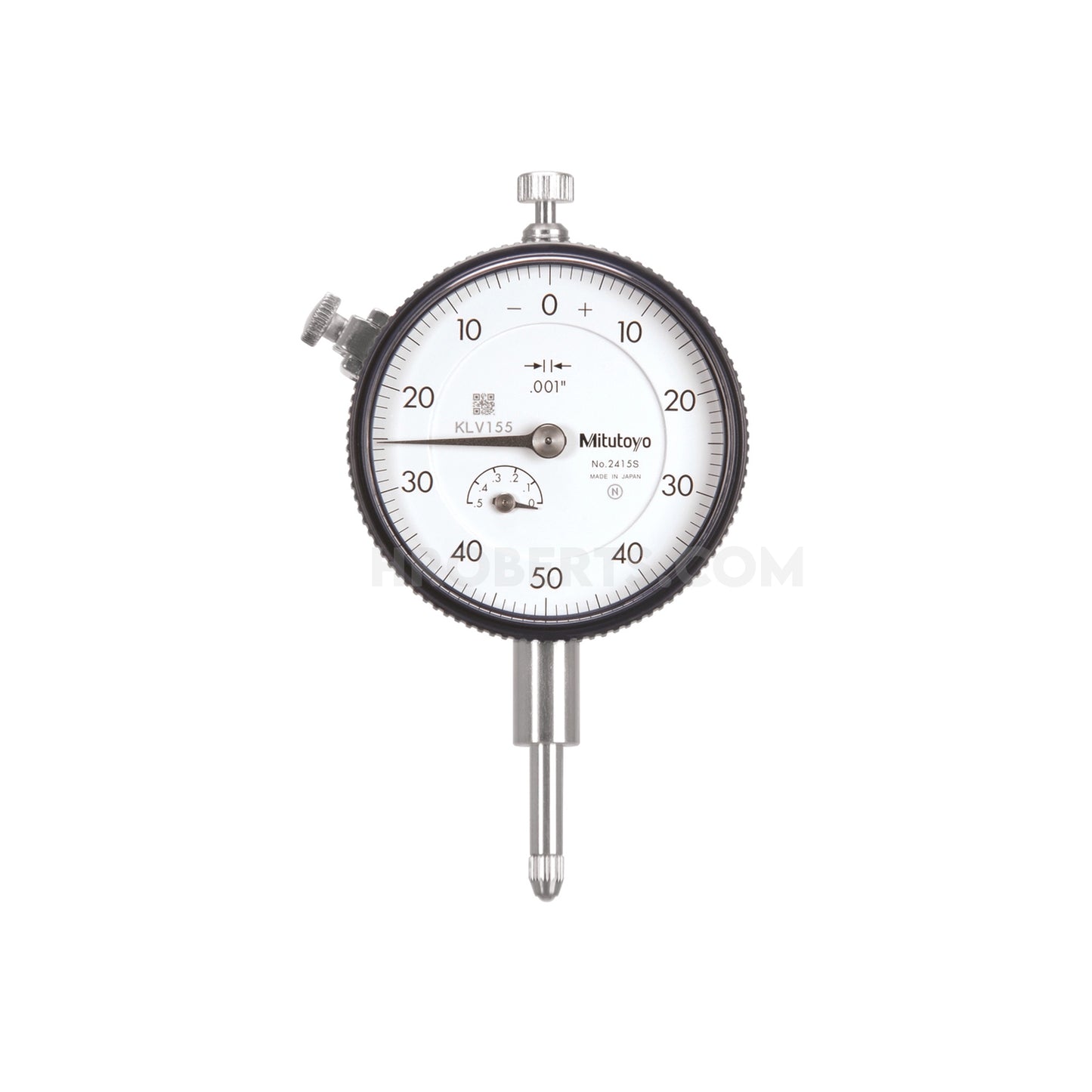 Mitutoyo 2415A Dial Indicator, Graduation 0.001", Range 0.5", Scale 0-50-0, Bezel Diameter 2.24"