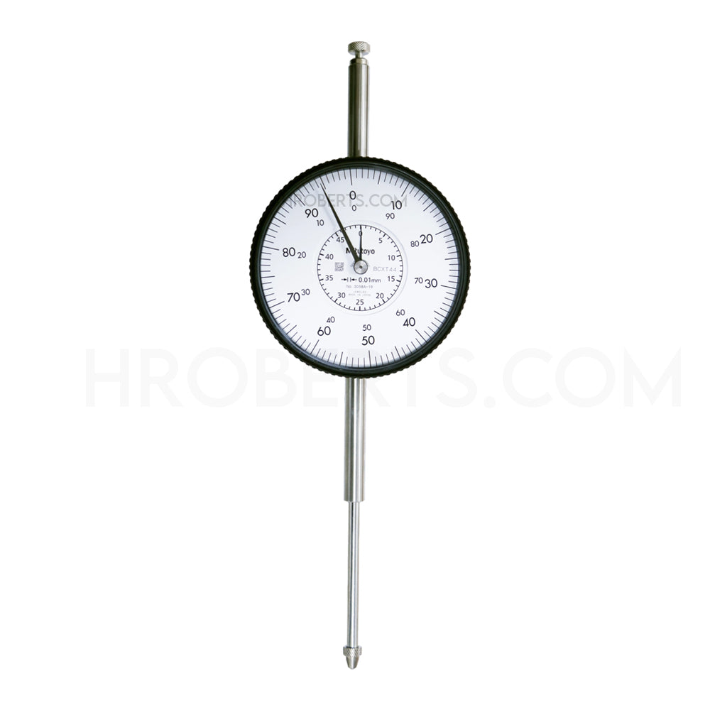 Mitutoyo 3058A-19 Dial Indicator, Graduation 0.01mm, Range 50mm, Scale 0-100, Bezel Diameter 78mm