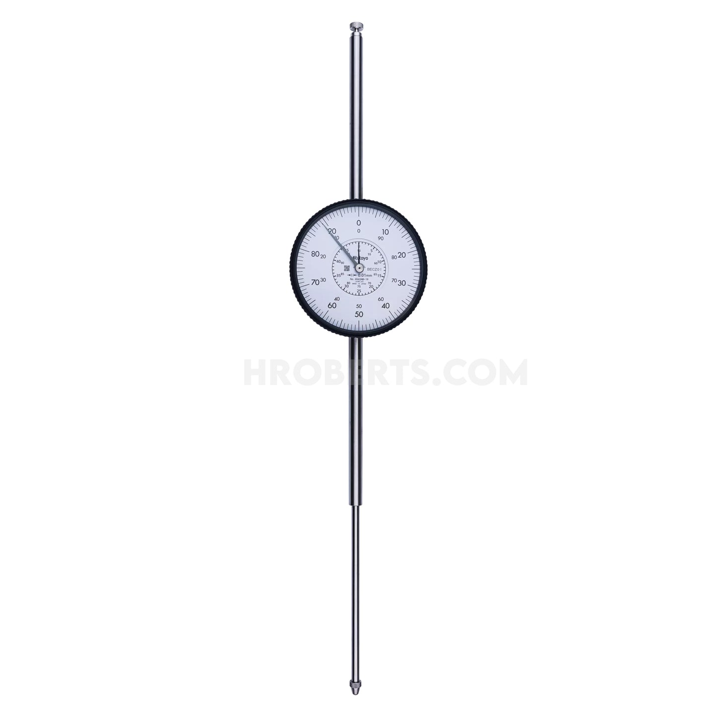 Mitutoyo 3062A-19 Dial Indicator, Graduation 0.01mm, Range 100mm, Scale 0-100, Bezel Diameter 78mm