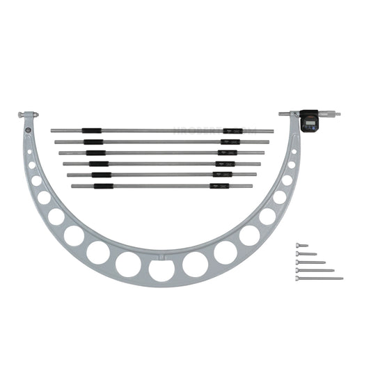 Mitutoyo 340-723 Digimatic Digital Interchangeable Anvil Micrometer, Range 30-36" /  762.0-914.4mm, Resolution 0.0001" / 0.001mm with SPC Data Output
