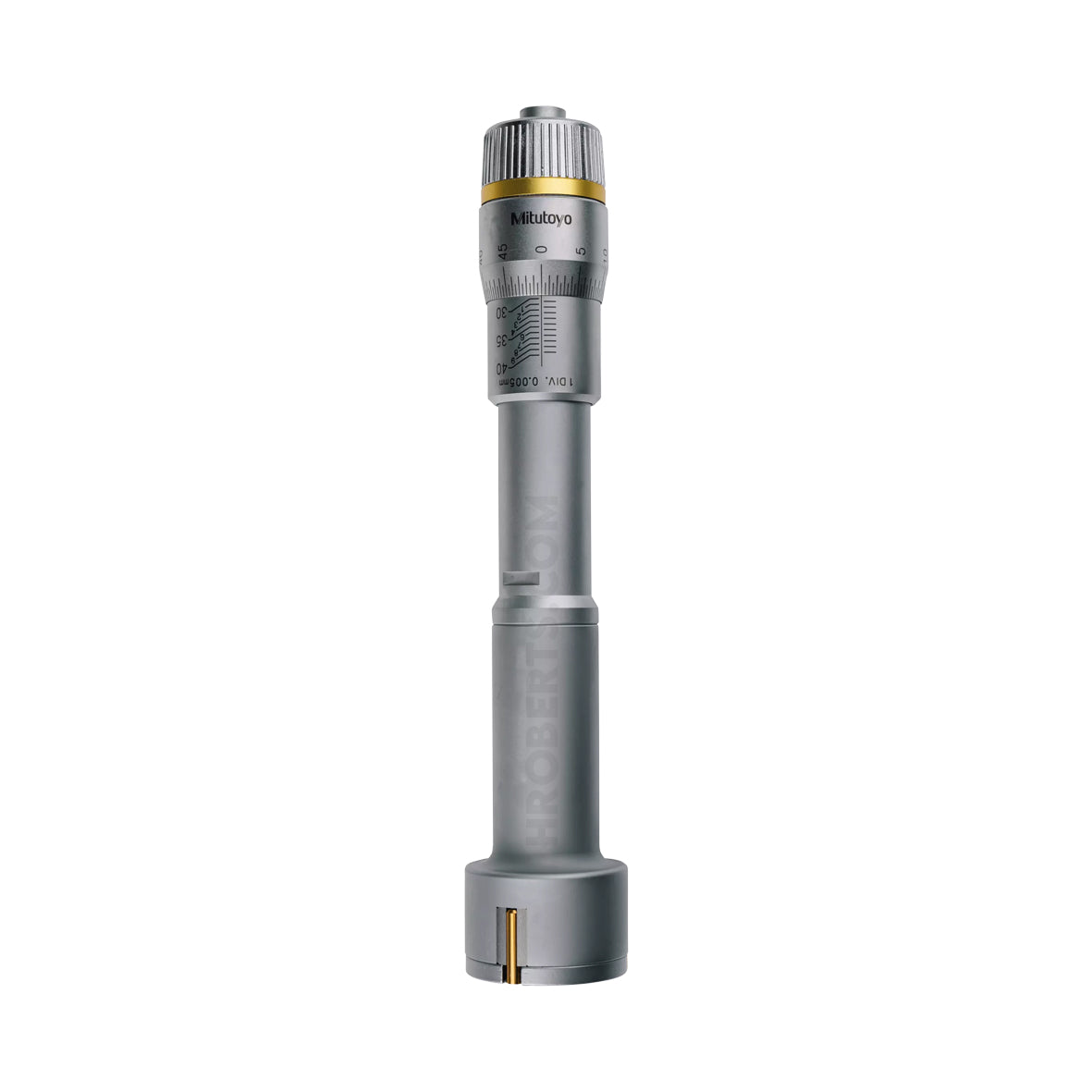 Mitutoyo 368-168 Holtest Bore Micrometer, 3-Point Contact, Range 30-40mm, Graduation 0.005mm
