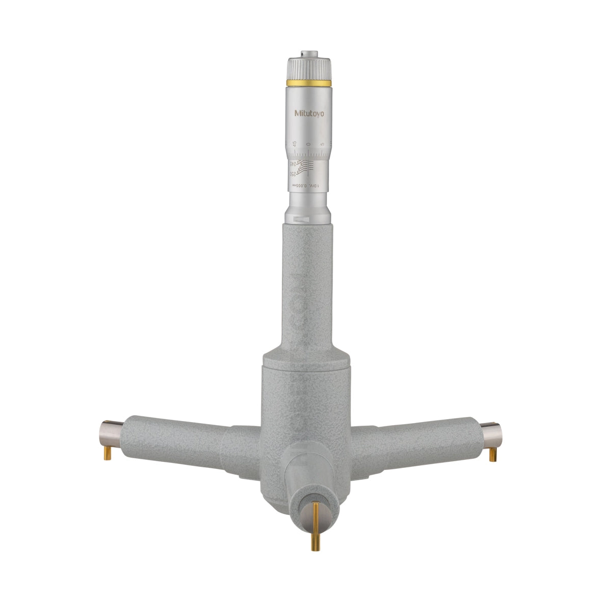 Mitutoyo 368-179 Holtest Bore Micrometer, 3-Point Contact, Range 225-250mm, Graduation 0.005mm