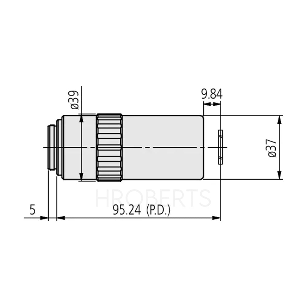 Mitutoyo 378-869-5 LCD Plan Apo NIR HR 50X(t0.7) High resolution objective for bright-field observation in near-infrared range with cover glass compensation