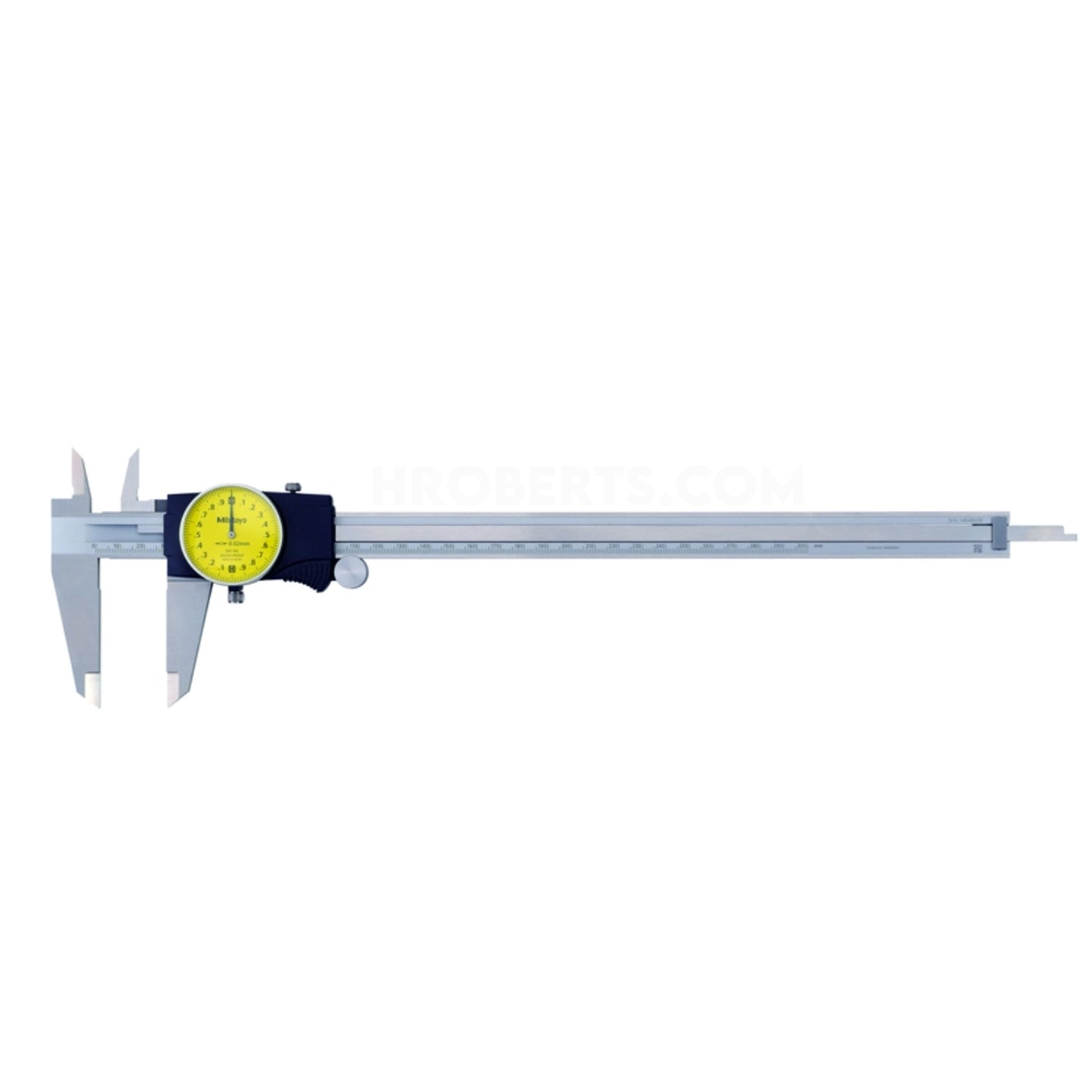 Mitutoyo 505-745 Dial Caliper, Range 0-300mm, Graduation 0.02mm