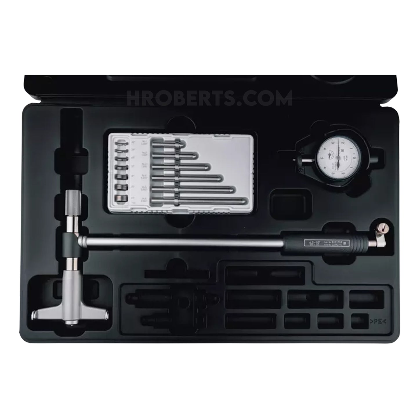 Mitutoyo 511-755-20 Bore Gauge, Range 6.5-10", Graduation 0.0001", Probe Depth 10"