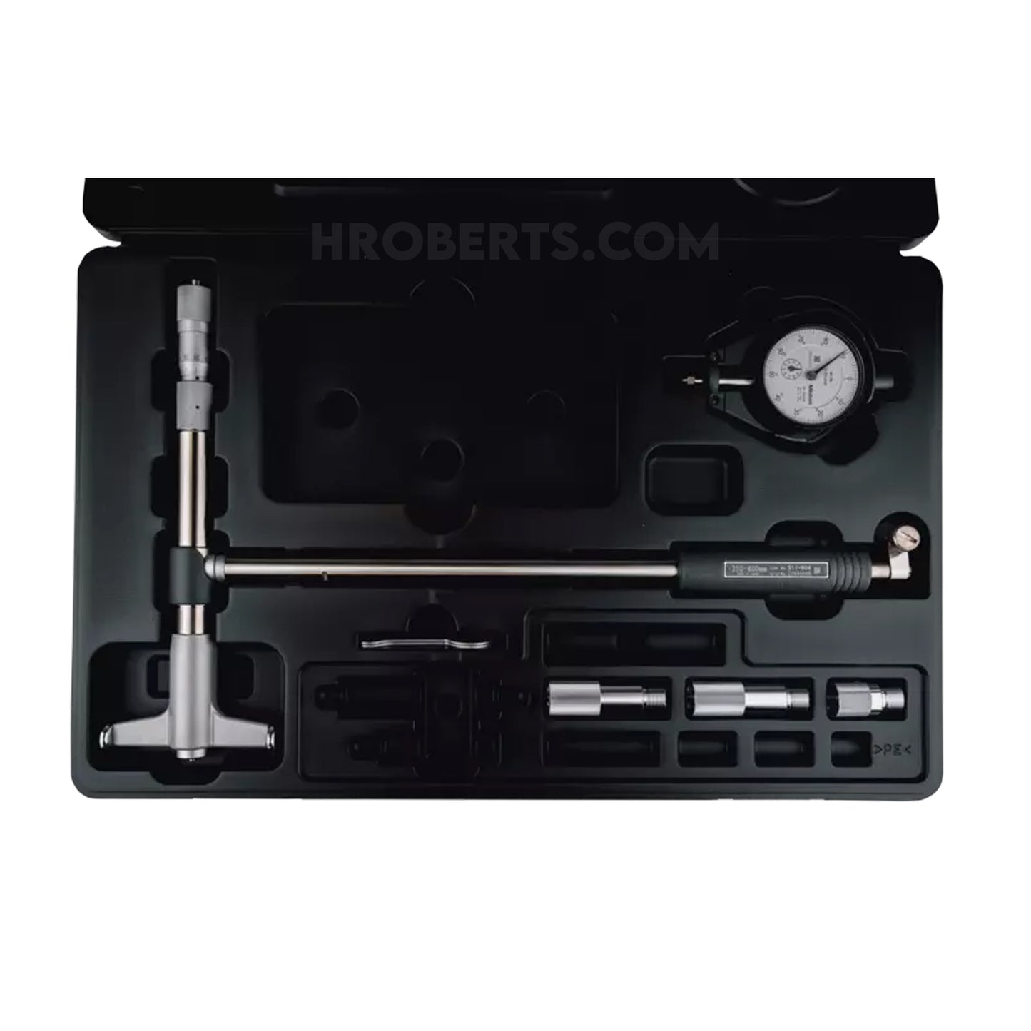 Mitutoyo 511-816-20 Micrometer Head Bore Gauge, Range 250-400mm, Graduation 0.01mm, Probe Depth 250mm