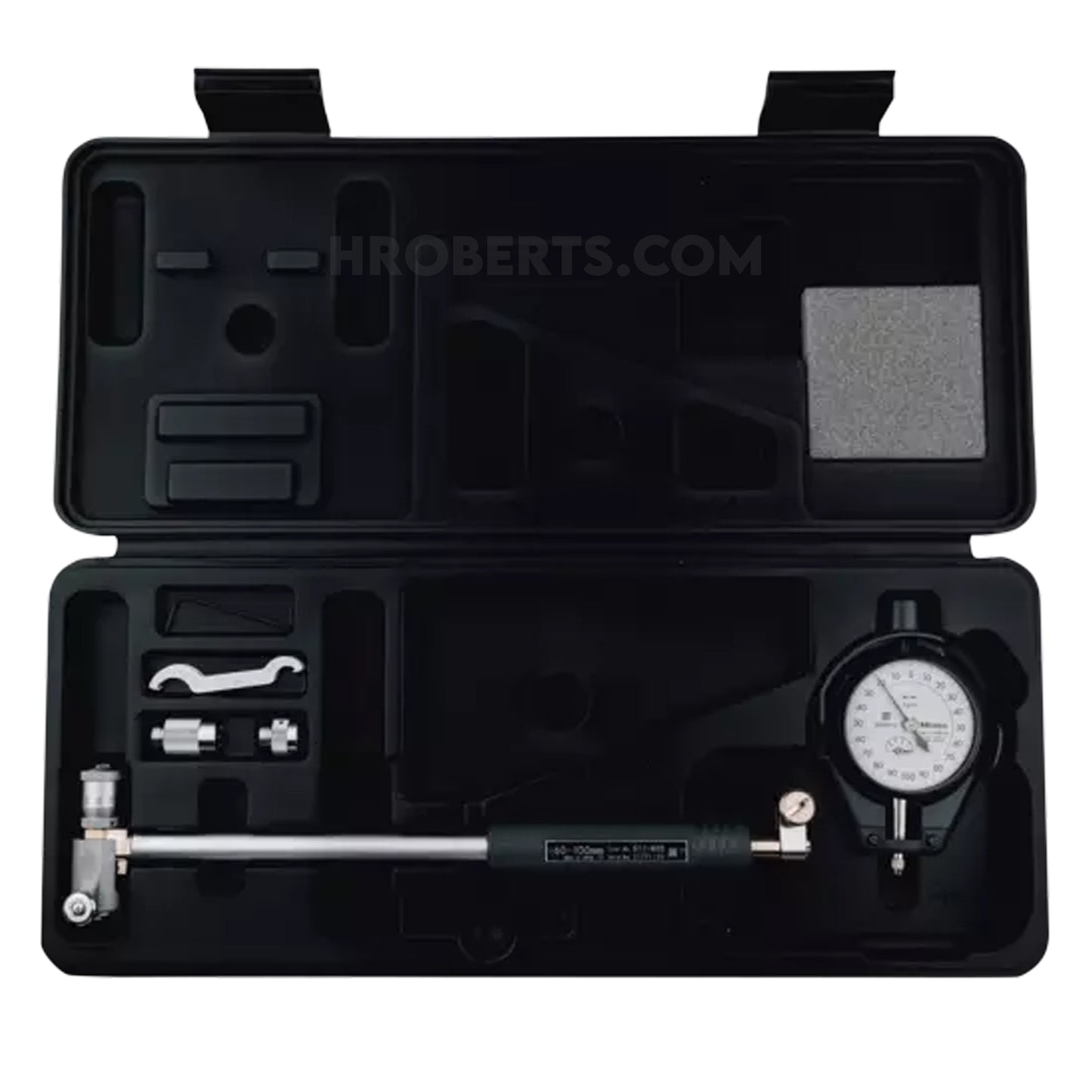 Mitutoyo 511-823-20 Micrometer Head Bore Gauge, Range 60-100mm, Graduation 0.001mm, Probe Depth 150mm