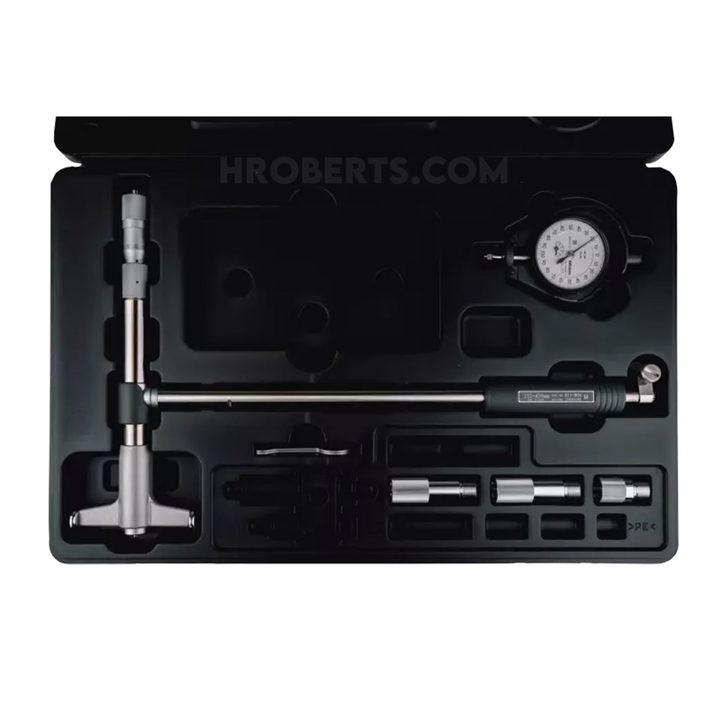 Mitutoyo 511-826-20 Micrometer Head Bore Gauge, Range 250-400mm, Graduation 0.001mm, Probe Depth 250mm