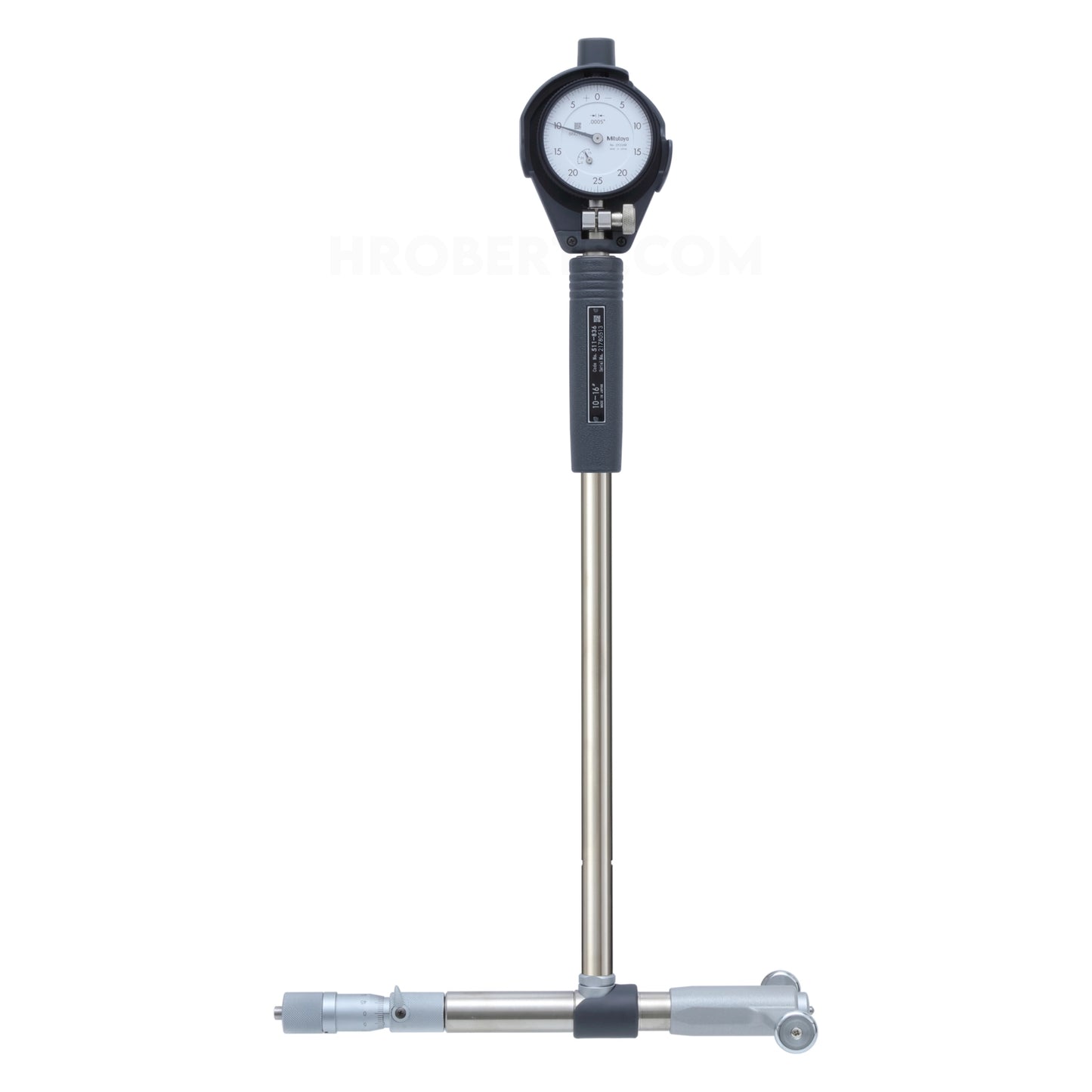 Mitutoyo 511-846-20 Micrometer Head Bore Gauge, Range 10-16", Graduation 0.0005", Probe Depth 6"