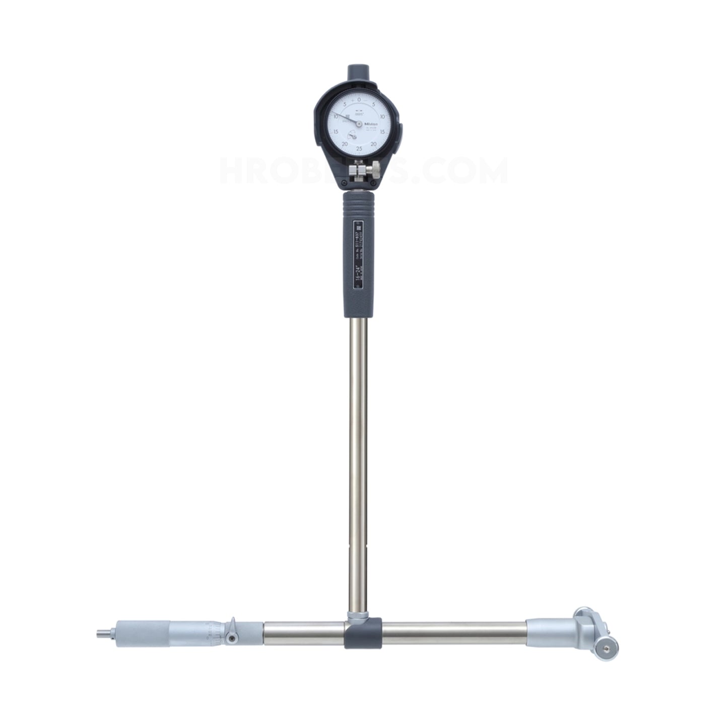 Mitutoyo 511-847-20 Micrometer Head Bore Gauge, Range 16-24", Graduation 0.0005", Probe Depth 10"