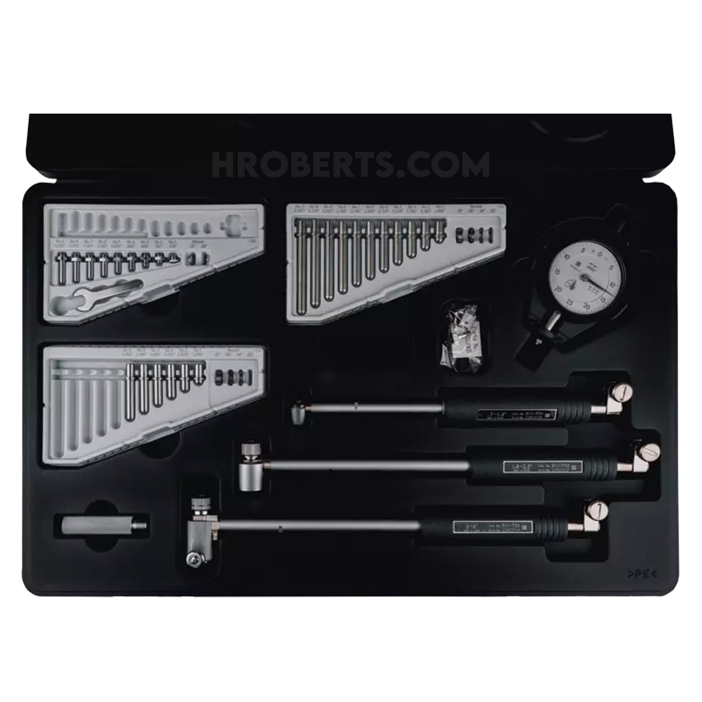 Mitutoyo 511-931-20 Bore Gauge Set Range 0.7-6", Graduation 0.0005", Probe Depth 4" / 6"