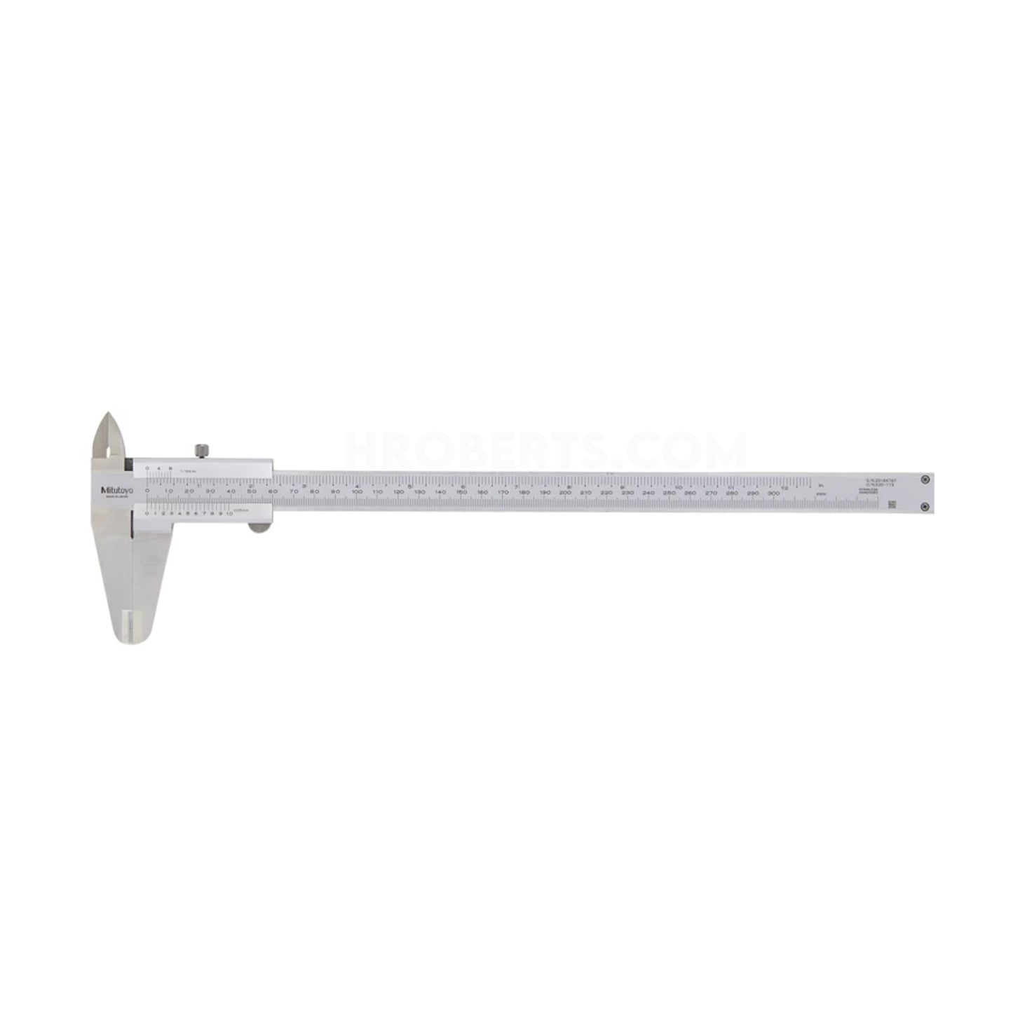 Mitutoyo 530-115 Vernier Caliper, Range 0-300mm / 0-12", Graduation 0.05mm / 1-128"