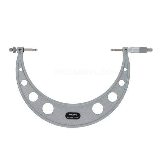 Mitutoyo 124-182 Interchangeable Anvil Gear Tooth Micrometer, Range 225-250mm, Graduation 0.01mm