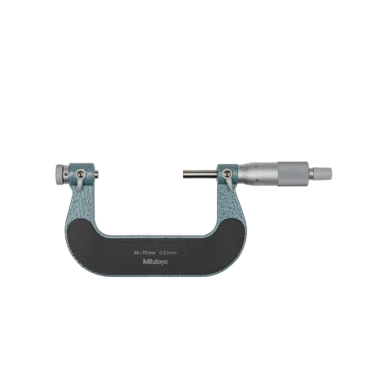 Mitutoyo 126-127 Interchangeable Anvil Screw Thread Micrometer, Range 50-75mm, Graduation 0.01mm