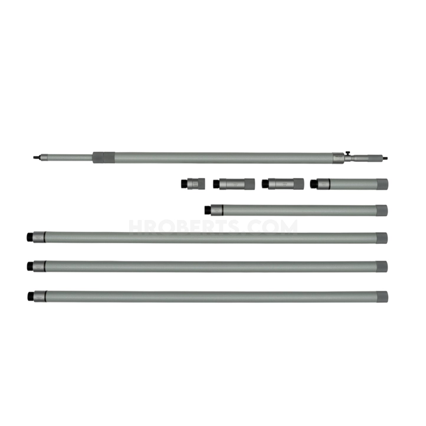 Mitutoyo 140-160 Long Range Extension Tube Inside Micrometer, Range 1000-5000mm, Graduation 0.01mm
