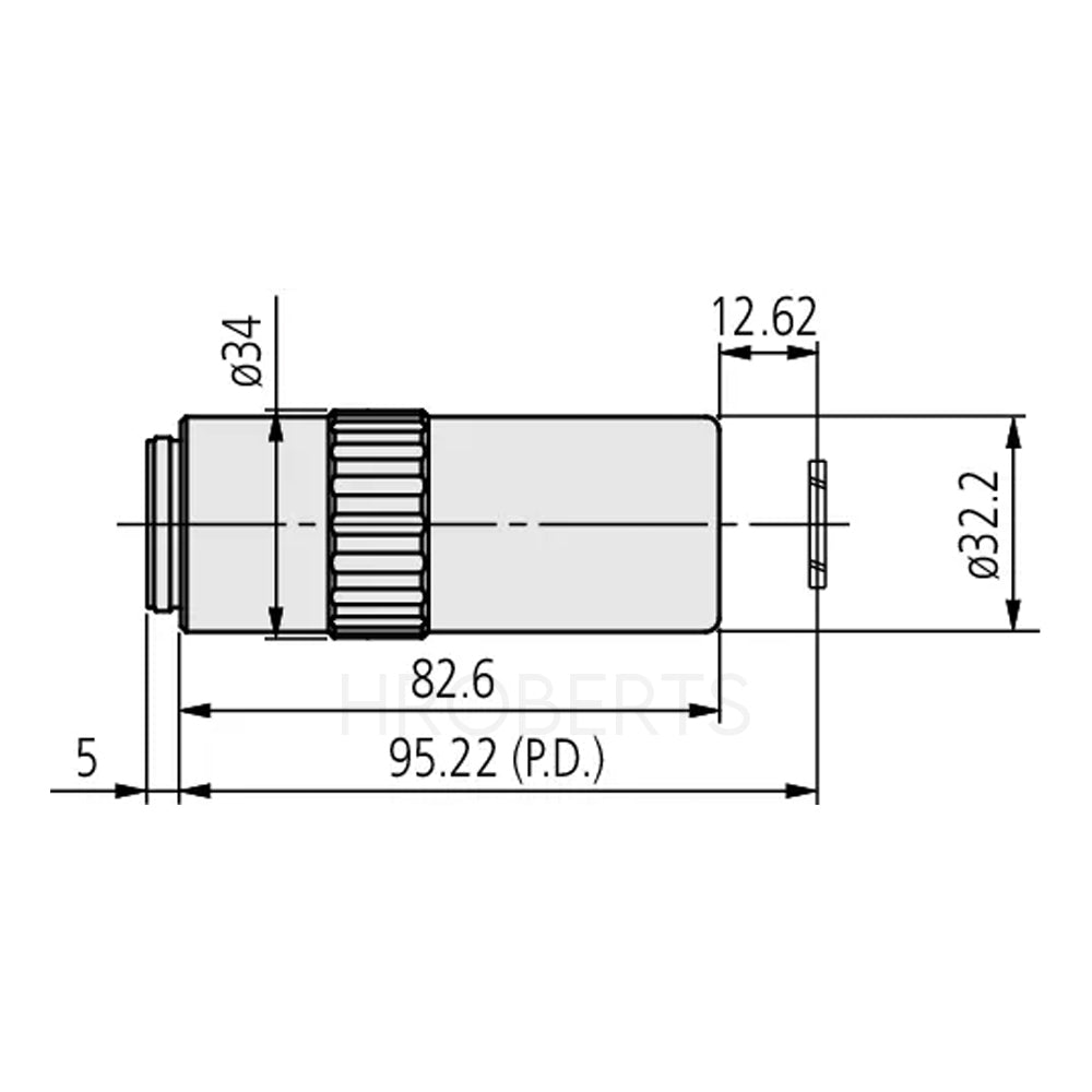 Mitutoyo 378-893-8 LCD Plan UV 50X(t0.7) Objective for bright-field observation in ultraviolet range with cover glass compensation