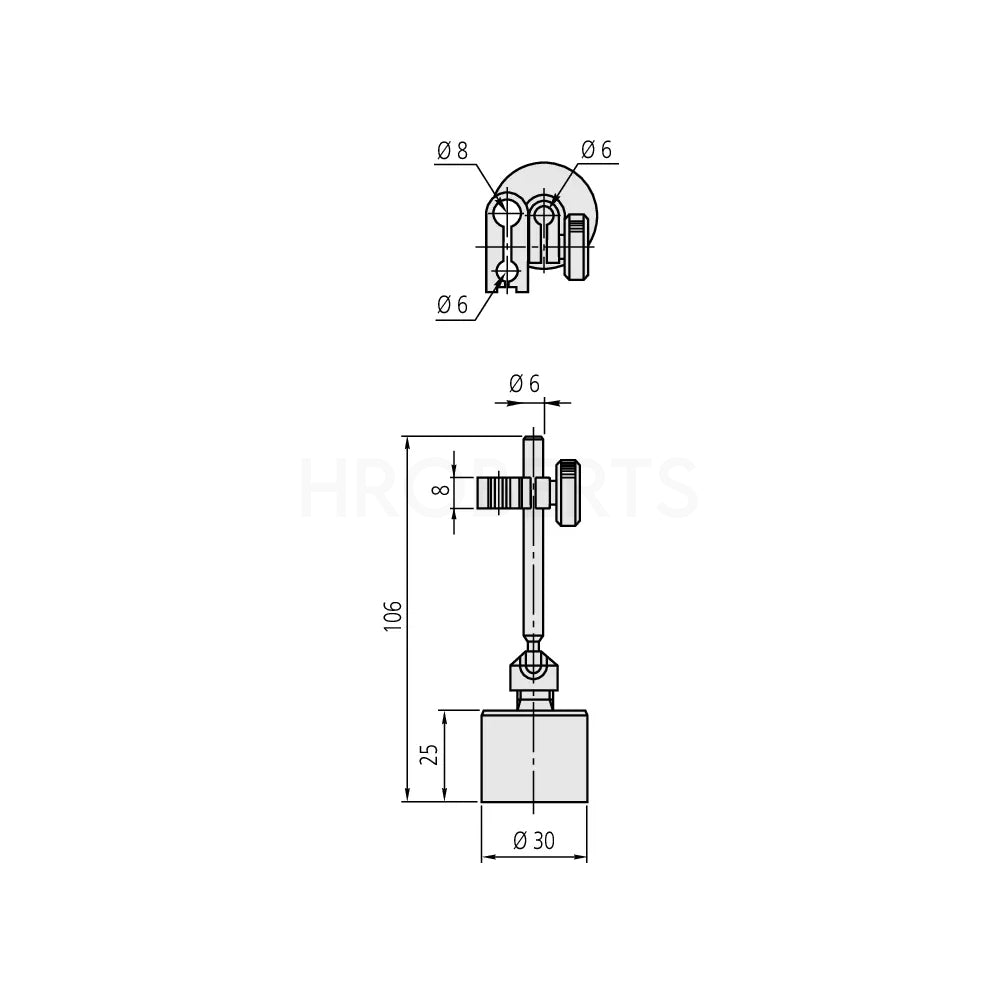 Mitutoyo 7014-10 Mini Magnetic Stand