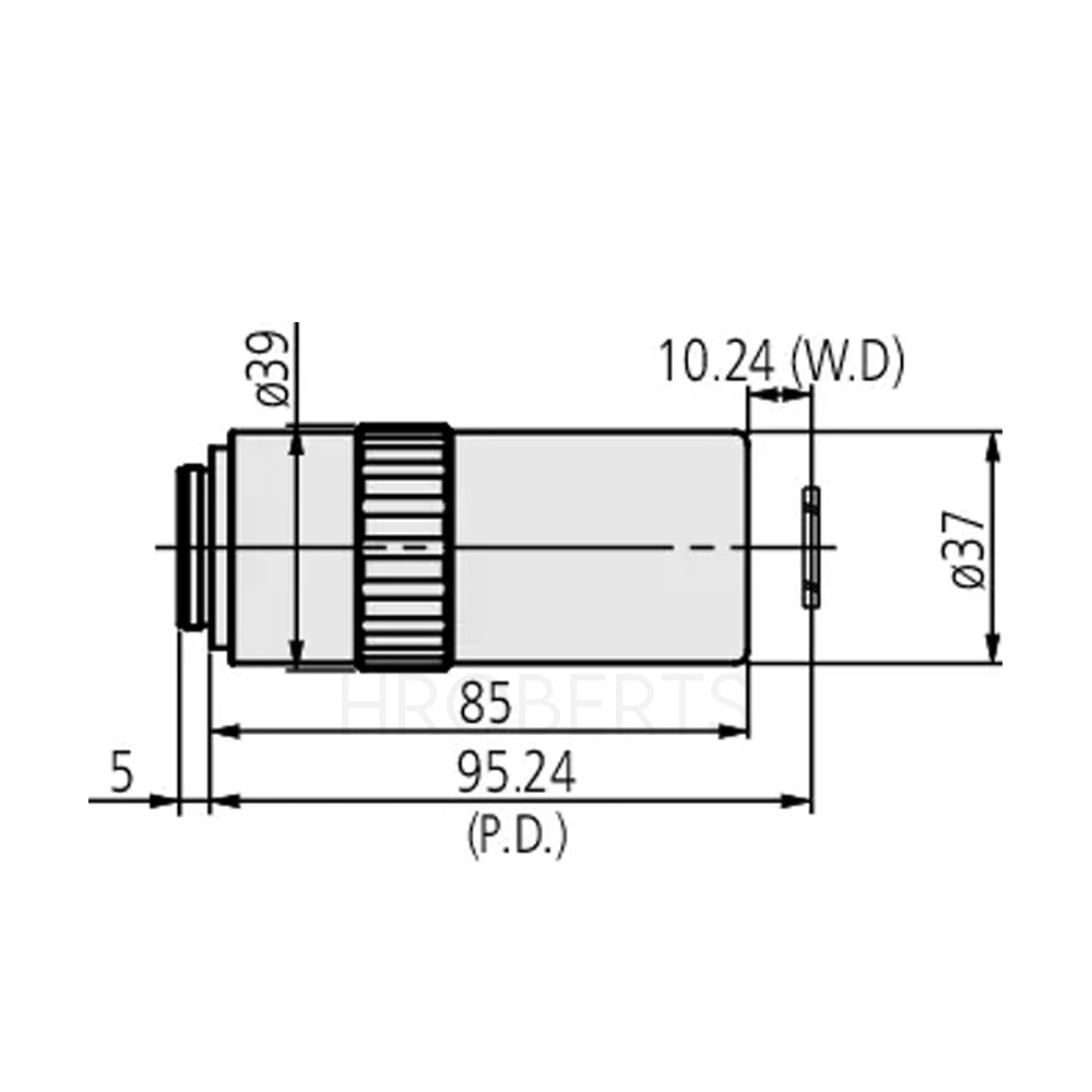 Mitutoyo 378-891-6 LCD Plan Apo NUV HR 50X (t0.7) High resolution objective for near ultraviolett range with cover glass compensation