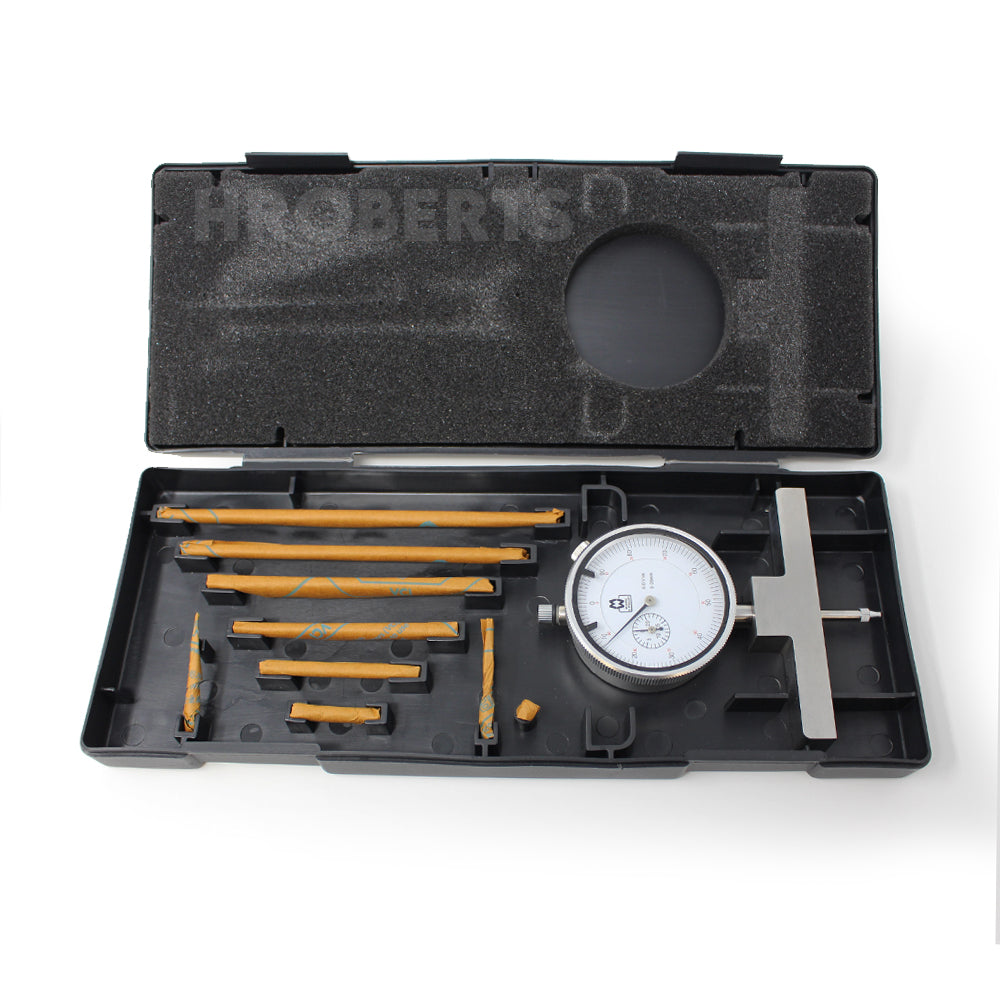 Moore & Wright MW172-01 Dial Indicator Depth Gauge, Range 0-550mm, Graduation 0.01mm, Length of Base 100mm
