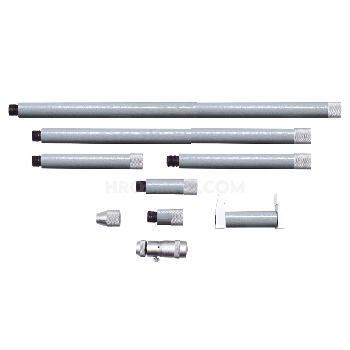 Moore & Wright MW300-04 Extension Tube Inside Micrometer, Range 150-2000mm, Graduation 0.01mm