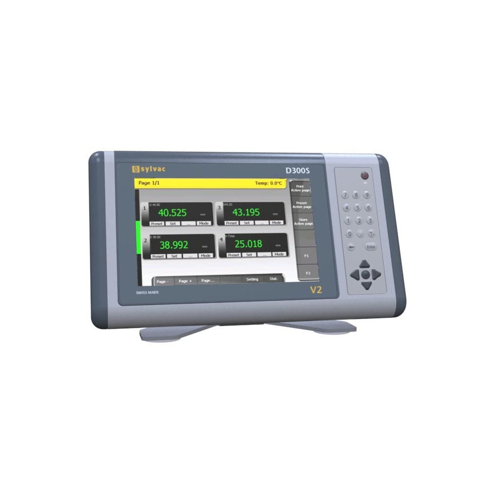 Sylvac 30-804-1320 D300S-4 Digital Display Unit, Resolution up to 0.0001mm / 0.1μm, Inputs 4 Probes, Output Data USB / RS232