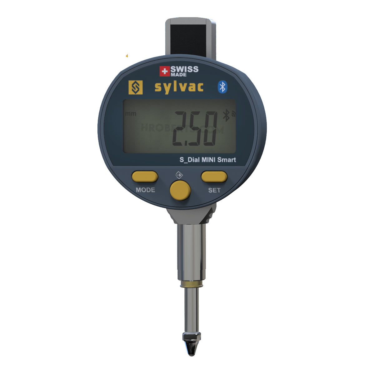Sylvac 30-805-6121 Mini Digital Indicator, Range 12.5mm / 0.5", Resolution 0.01mm / 0.0005" with Lifting Cap